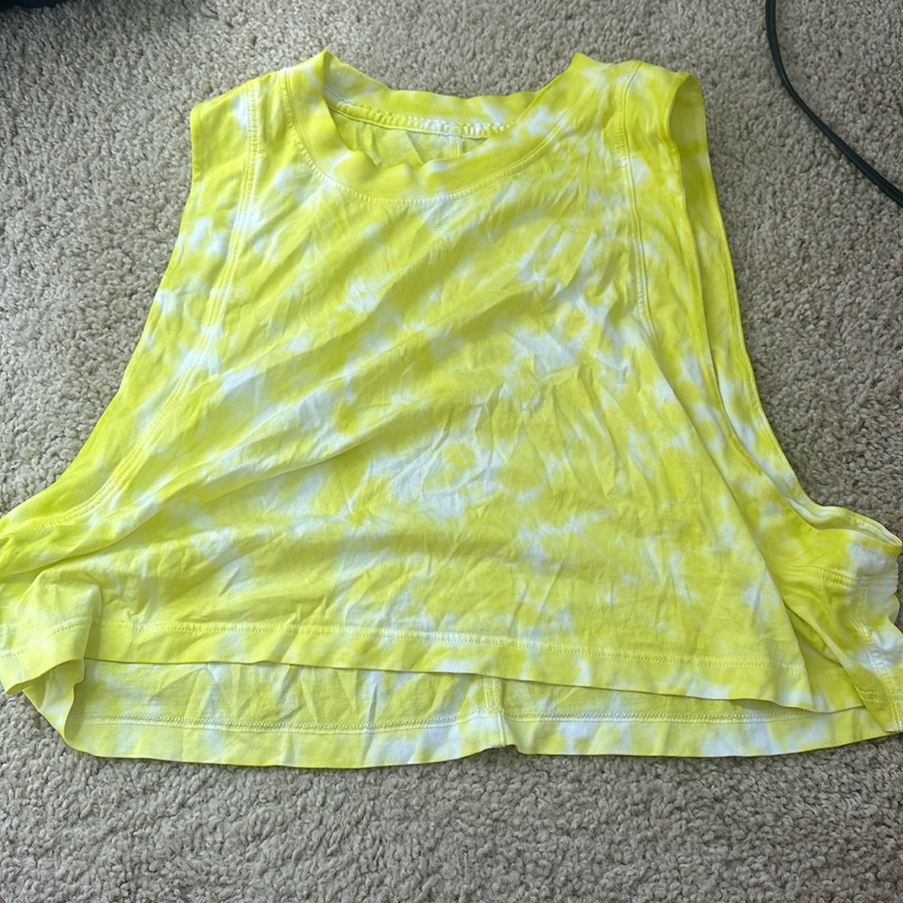 LULULEMON CROPPED TIE-DYE TANK